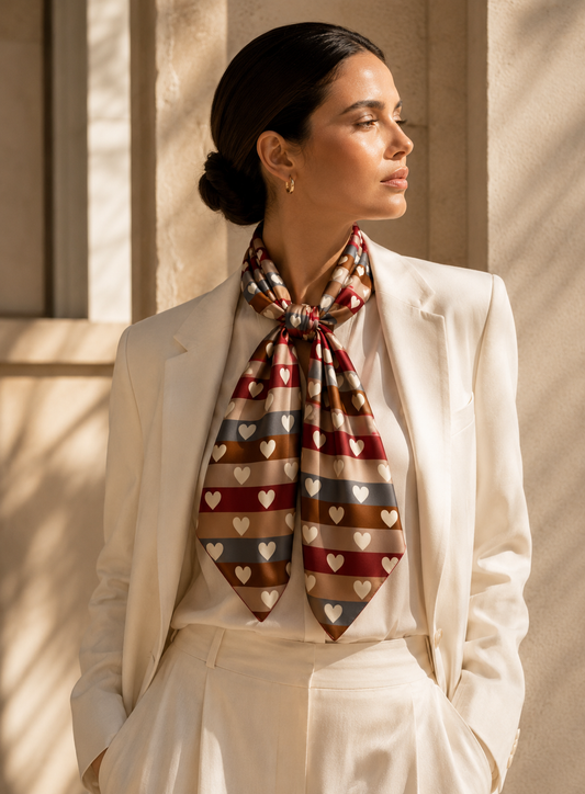 Modern Heart Scarf