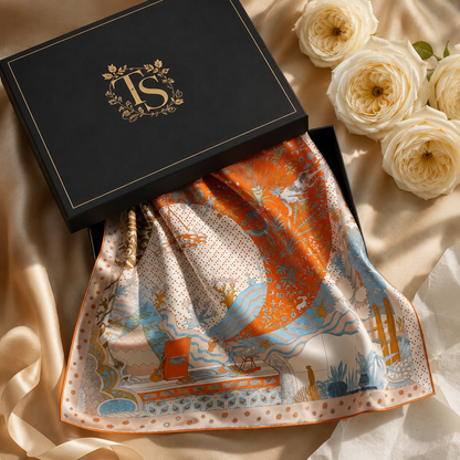 Whimsical Landscape Scarf