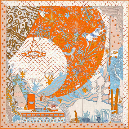 Whimsical Landscape Scarf