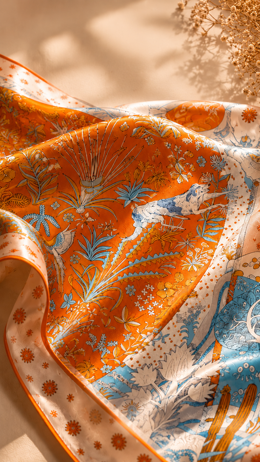 Whimsical Landscape Scarf