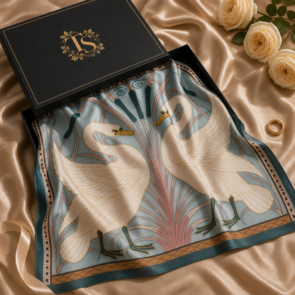 Art Nouveau Swan Scarf