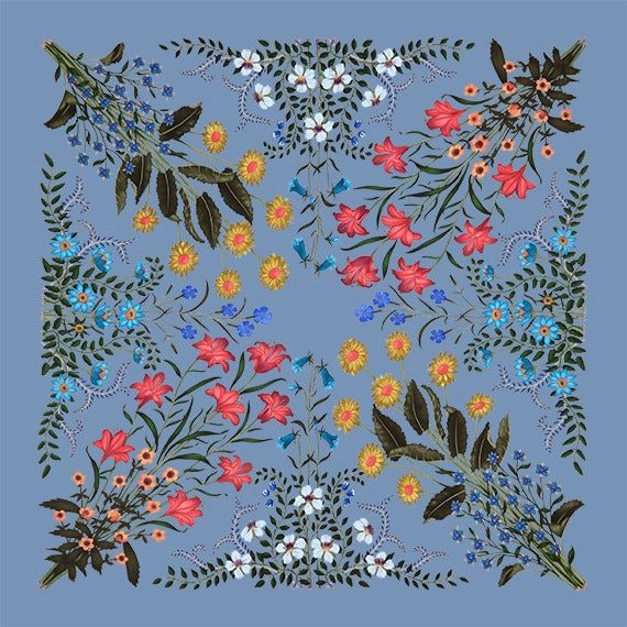 Wildflower Botanical Scarf