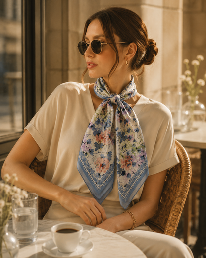 Watercolor Botanical Scarf