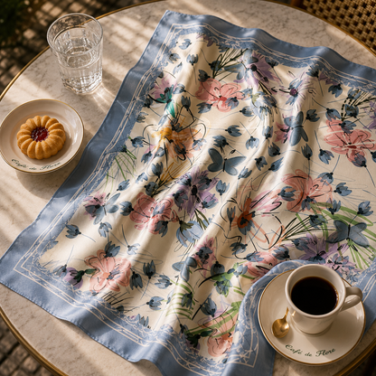 Watercolor Botanical Scarf
