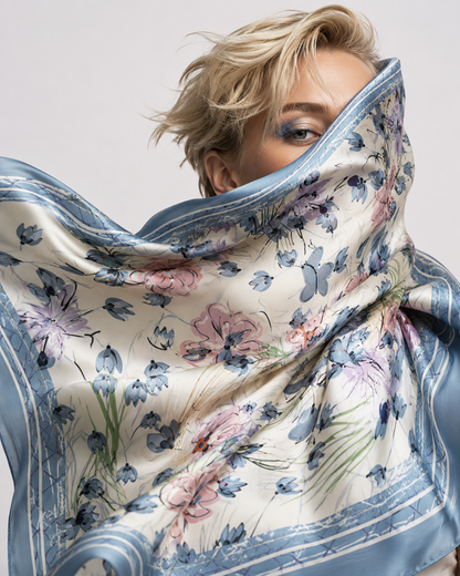 Watercolor Botanical Scarf