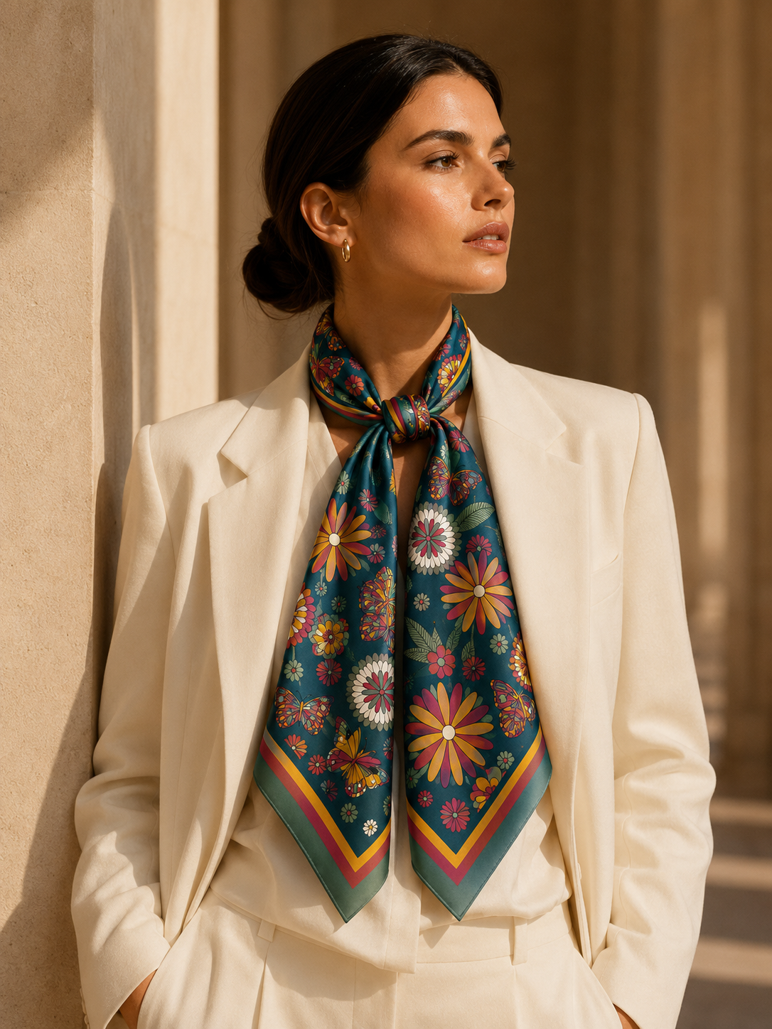 Vintage Botanical Scarf