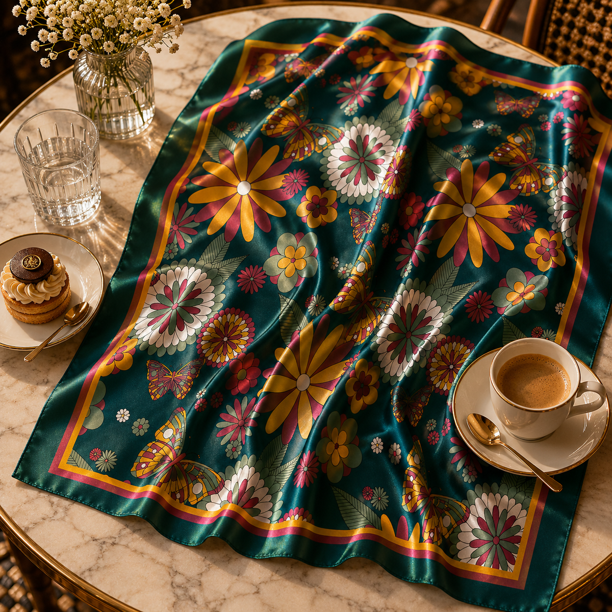 Vintage Botanical Scarf