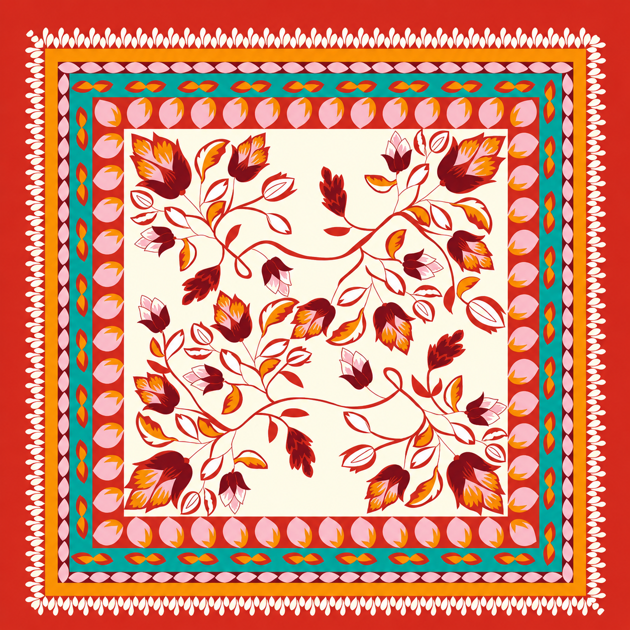 Tulip Art Scarf