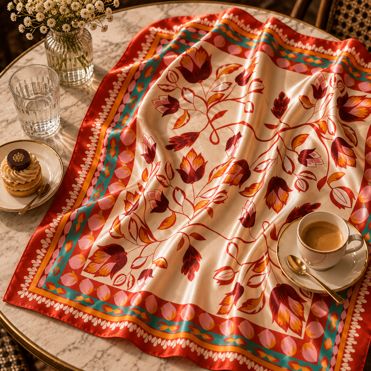 Tulip Art Scarf