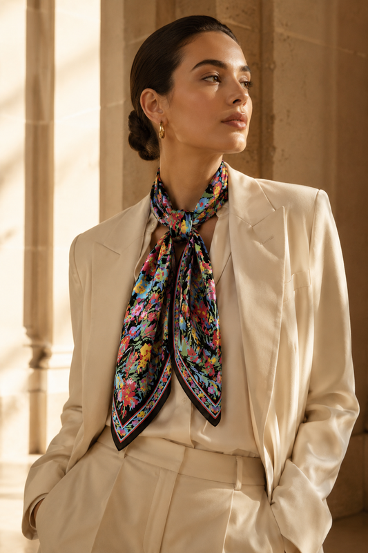 Artistic Floral Scarf