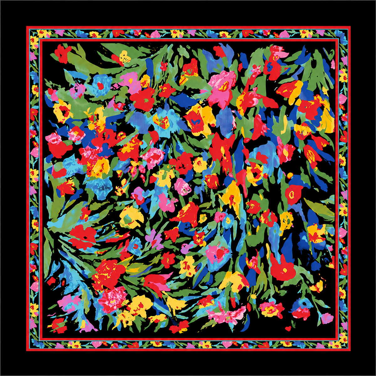 Artistic Floral Scarf