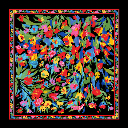 Artistic Floral Scarf