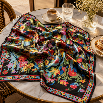 Artistic Floral Scarf