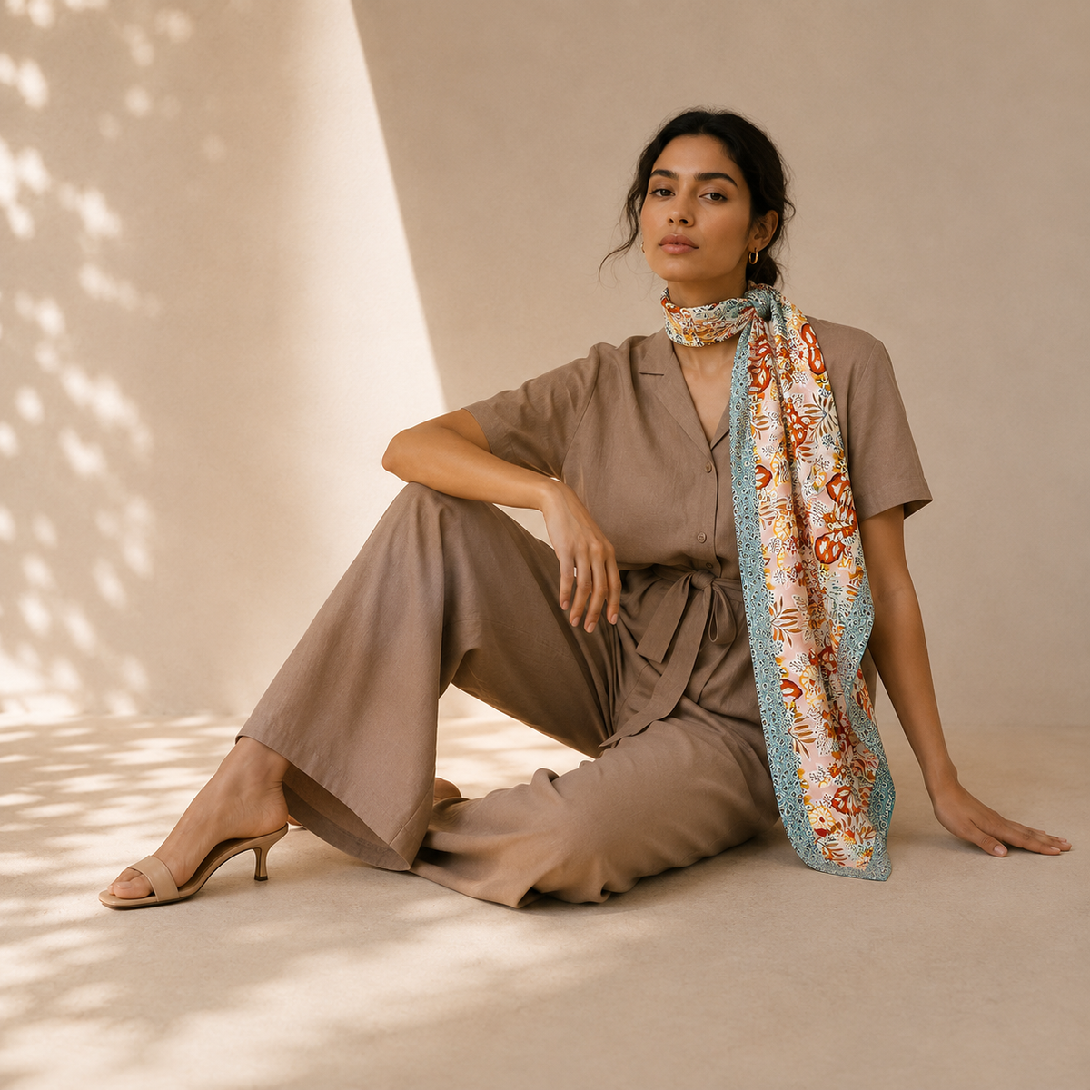 Bohemian Floral Scarf
