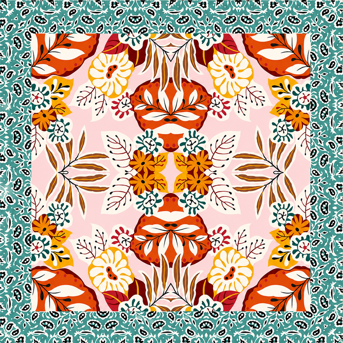 Bohemian Floral Scarf
