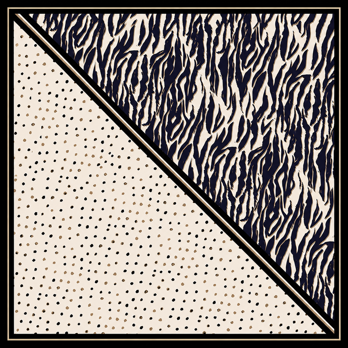 Abstract Animal Print Scarf