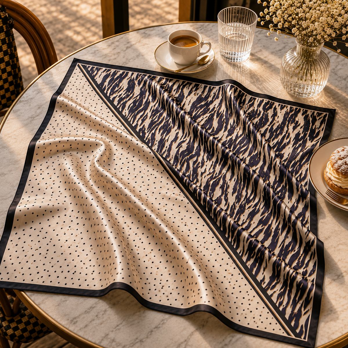 Abstract Animal Print Scarf