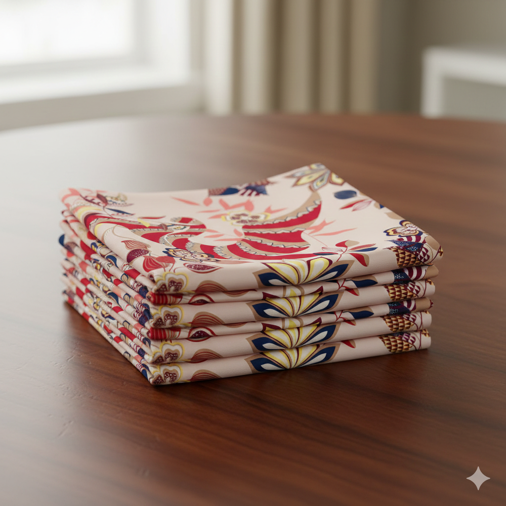 Retro Floral Scarf