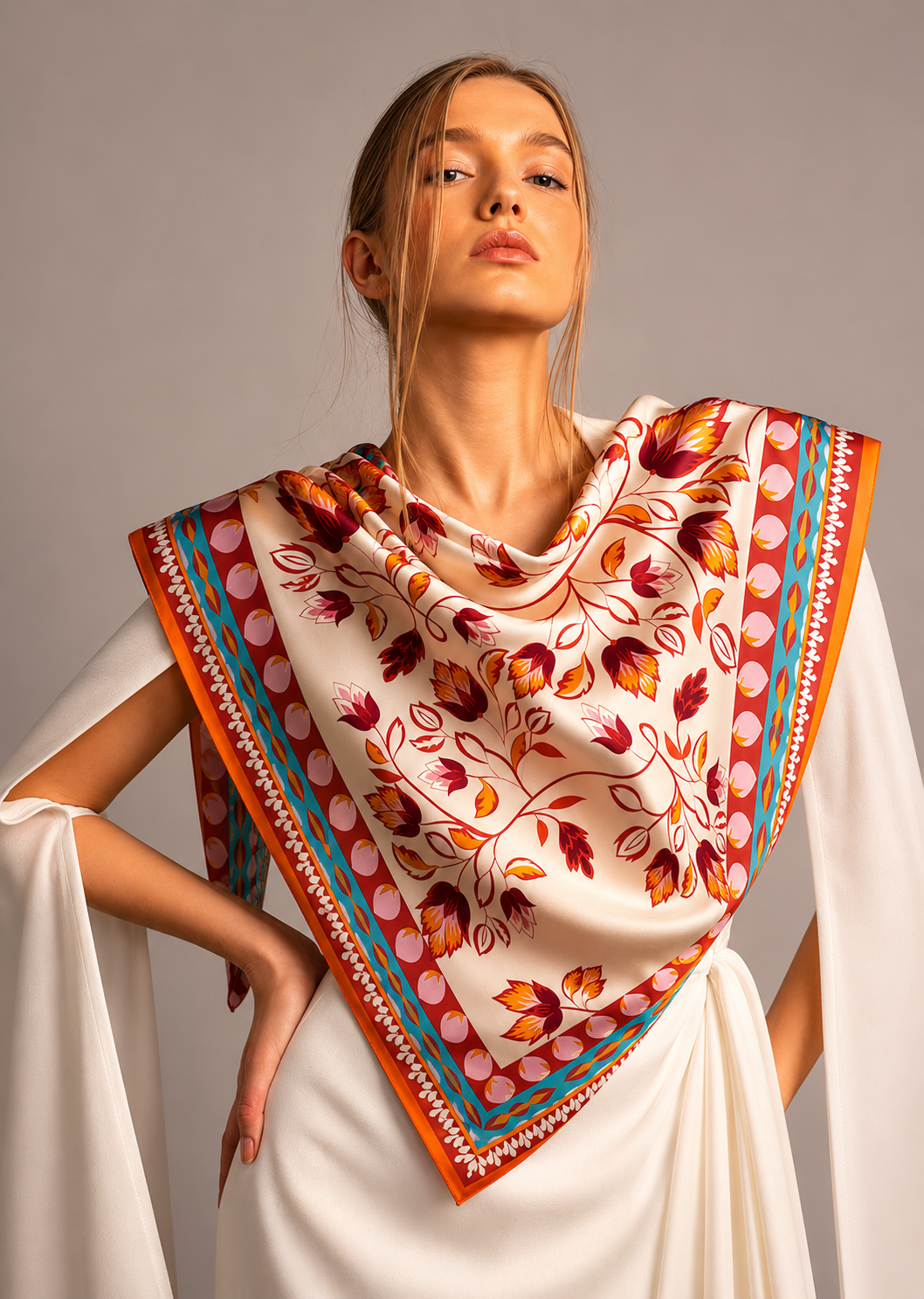 Tulip Art Scarf