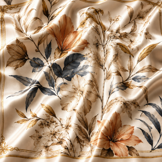 Earthy Botanical Scarf