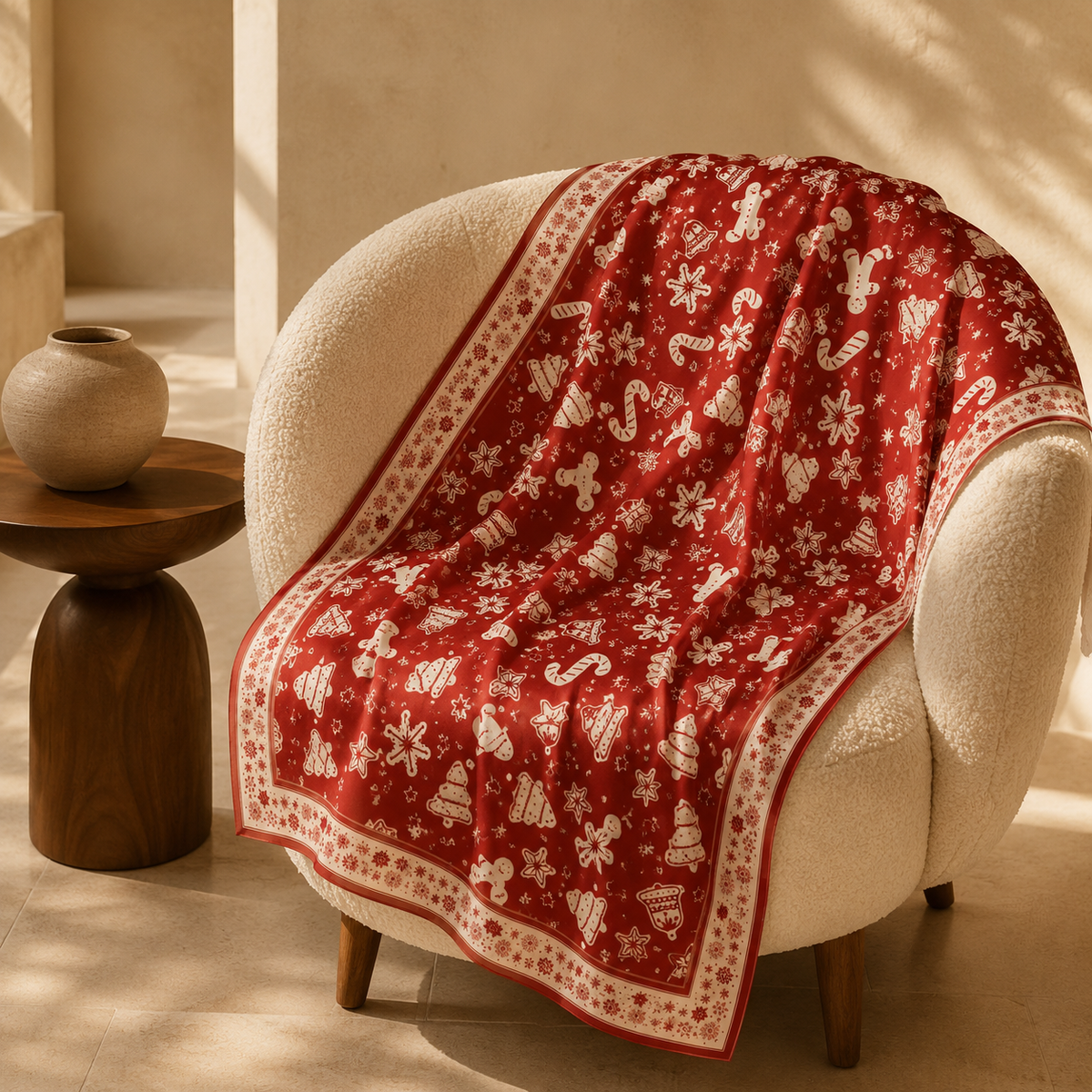 Red Christmas Scarf