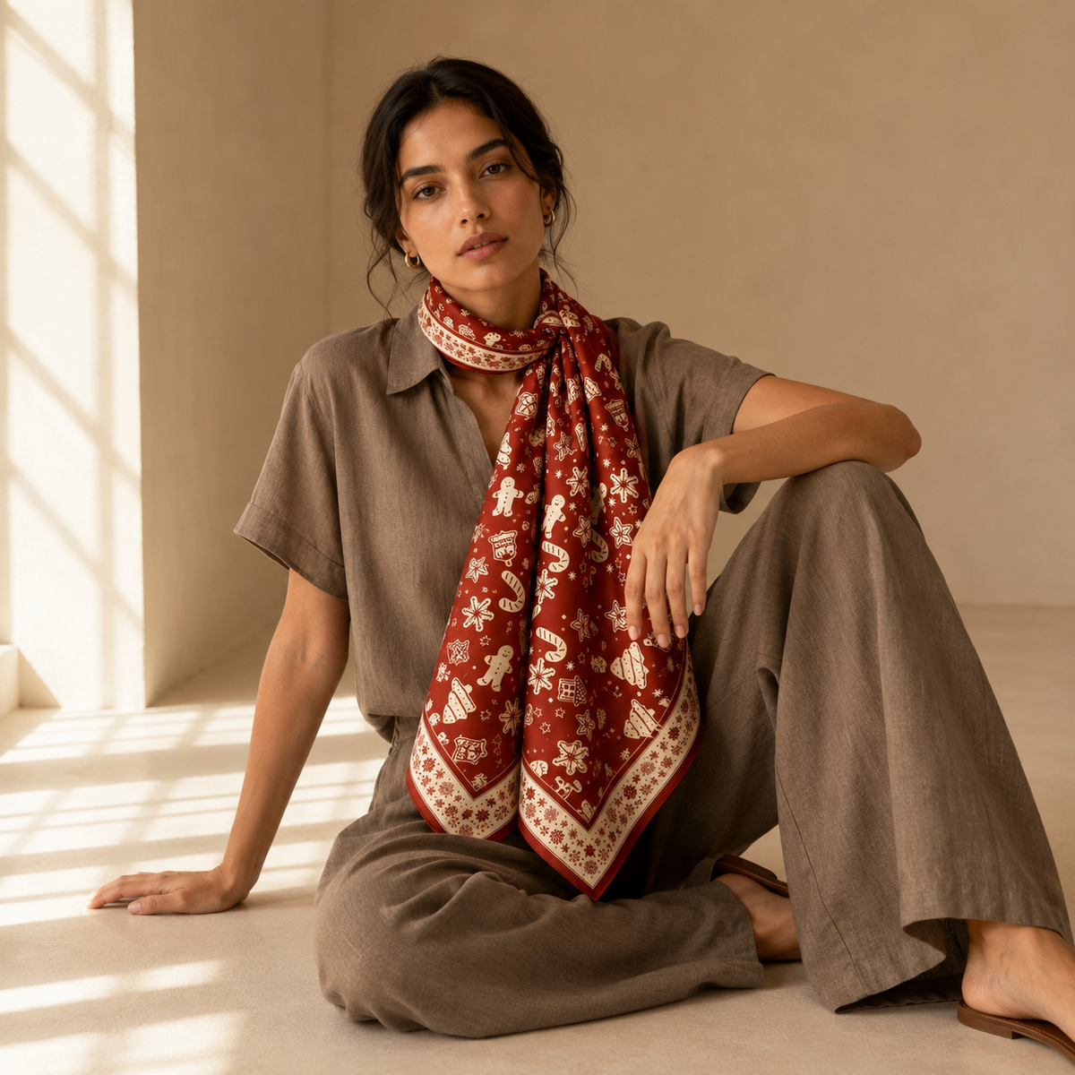 Red Christmas Scarf