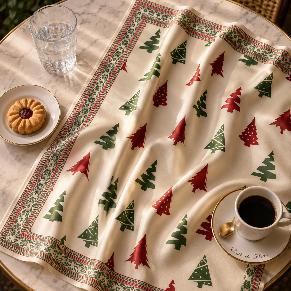 Snowy Christmas Scarf