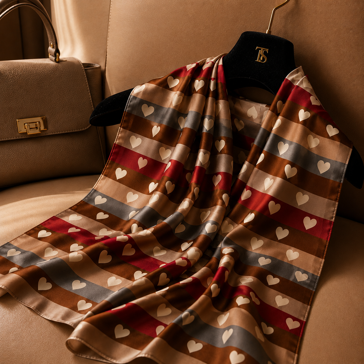 Modern Heart Scarf