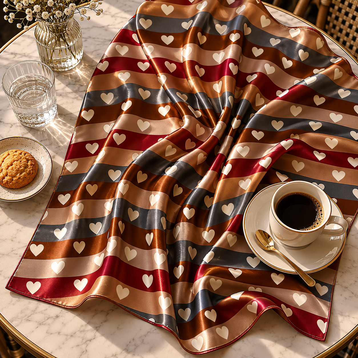 Modern Heart Scarf