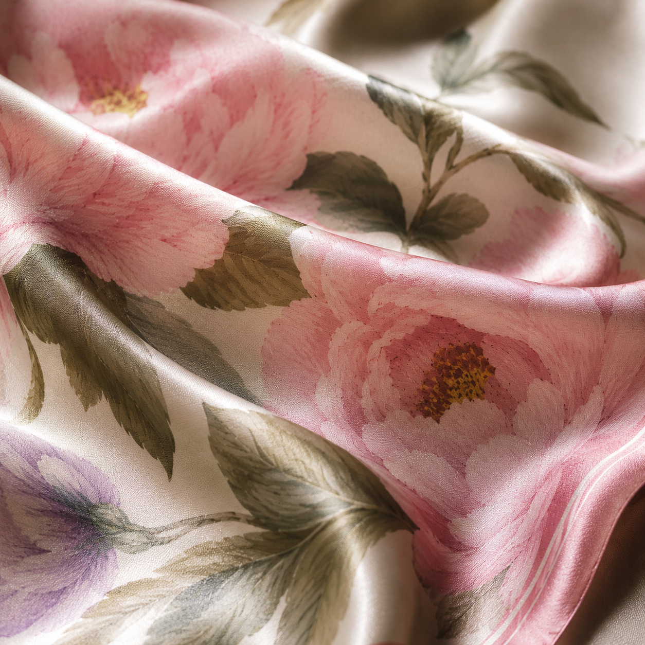 Pink Flora Scarf
