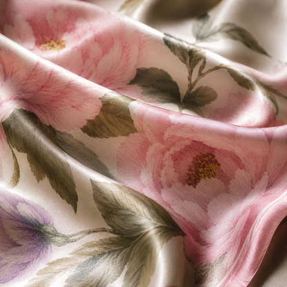 Pink Flora Scarf