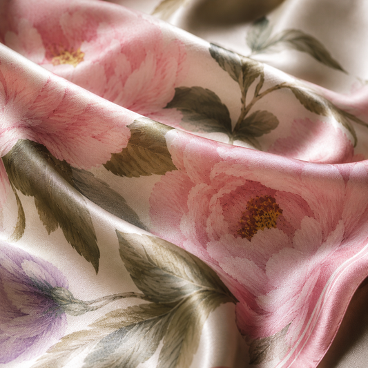 Pink Flora Scarf