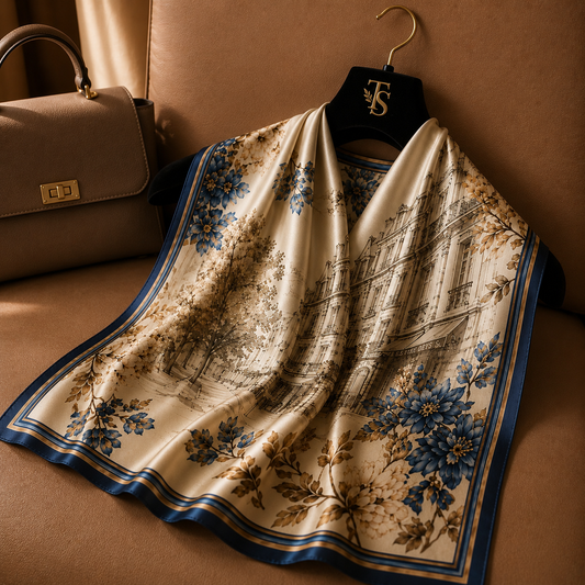 Parisian Floral Scarf