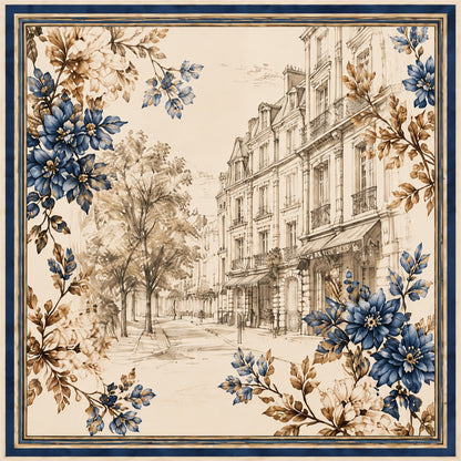 Parisian Floral Scarf