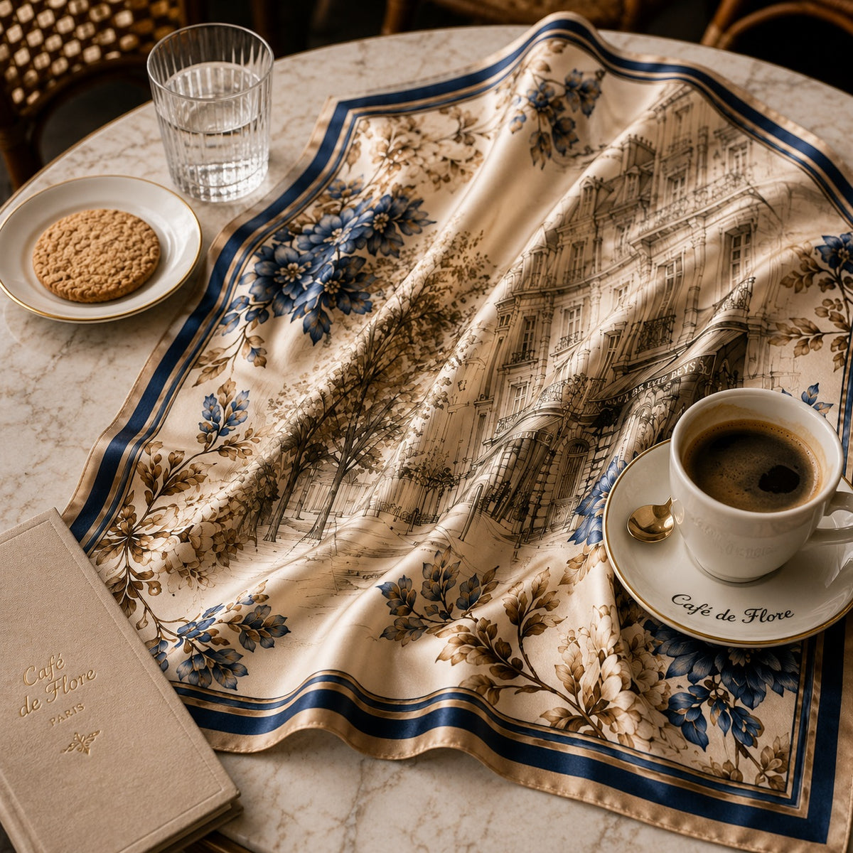 Parisian Floral Scarf