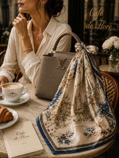 Parisian Floral Scarf