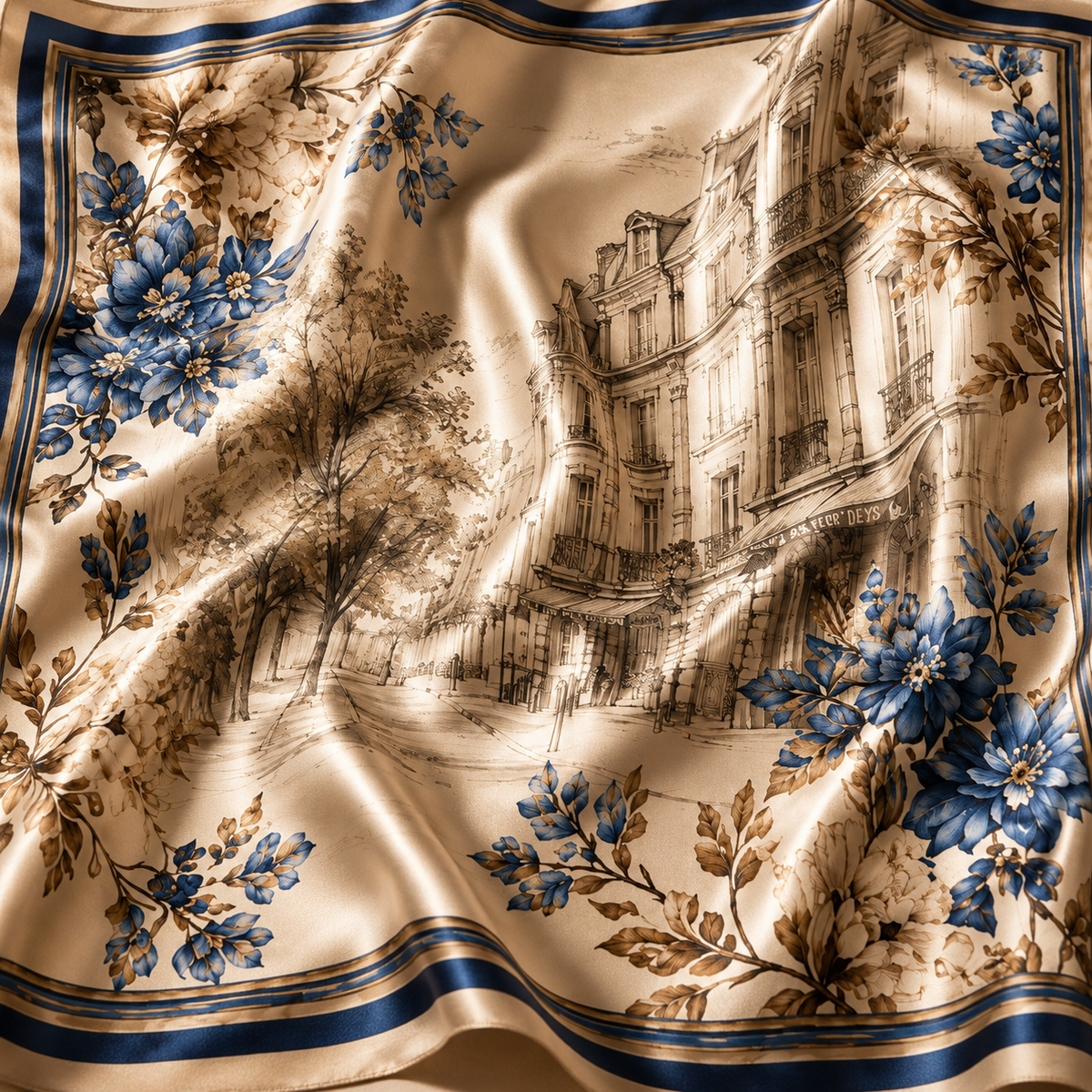 Parisian Floral Scarf