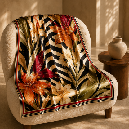 Tropical Zebra Scarf