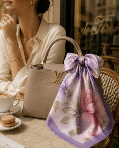 Lilac Floral Scarf