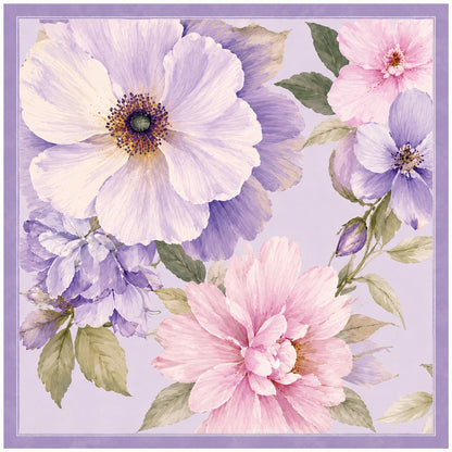 Lilac Floral Scarf