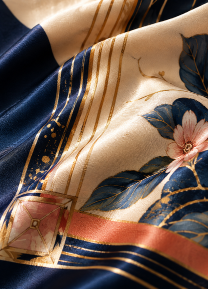 Midnight Blossom Scarf