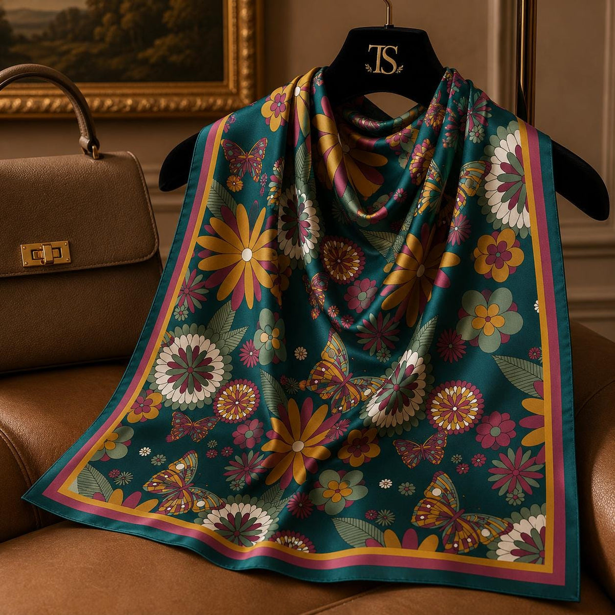 Vintage Botanical Scarf